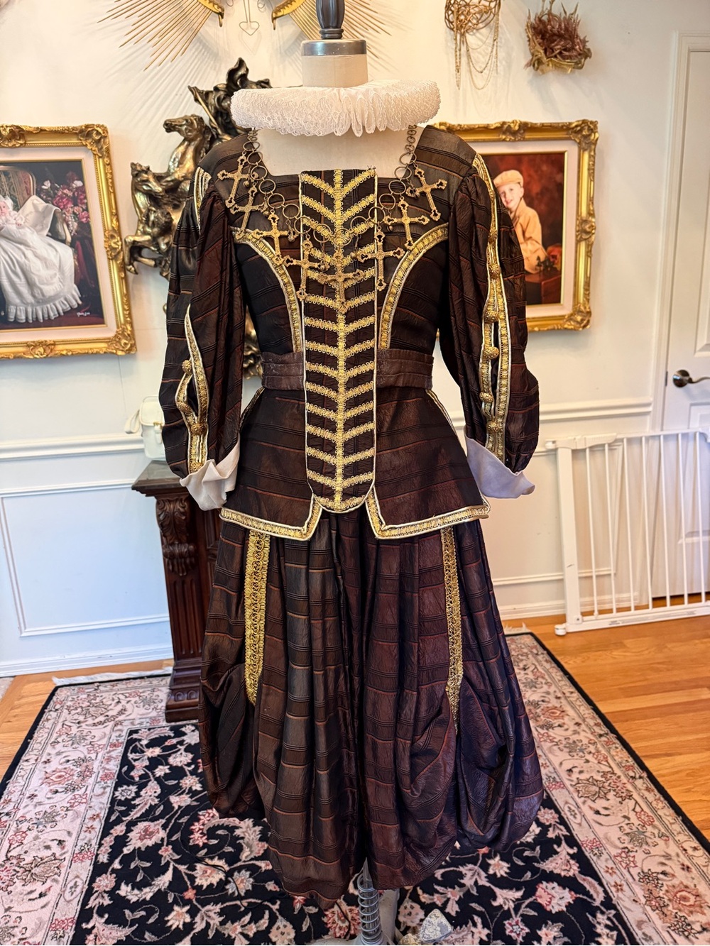 Tudor Style Theatrical Costume designed for the Denver Ctr. Theatre Co. Size 6